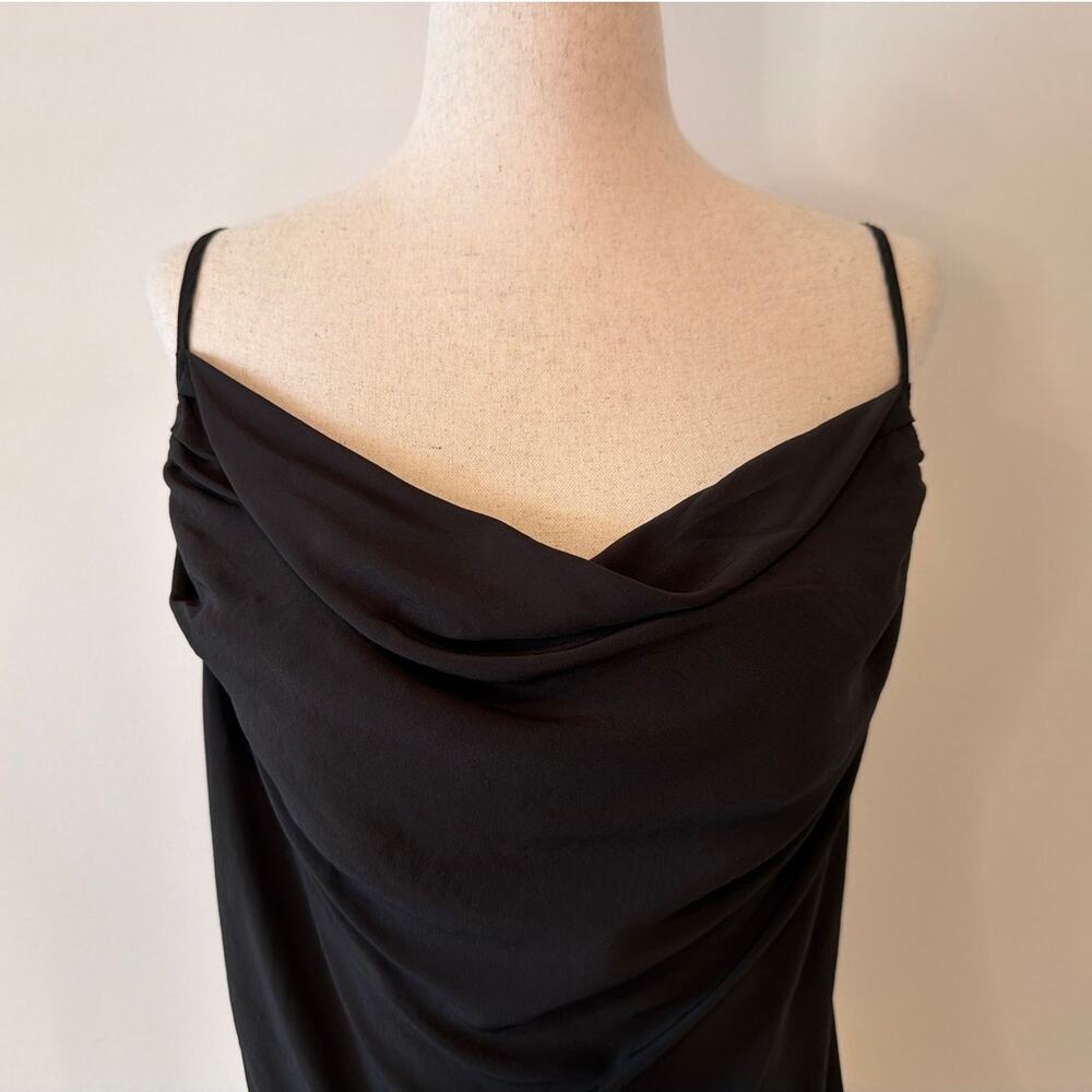 Good American Cowl Neck Bias-Cut Camisole Black Size Medium - Picture 2 of 7